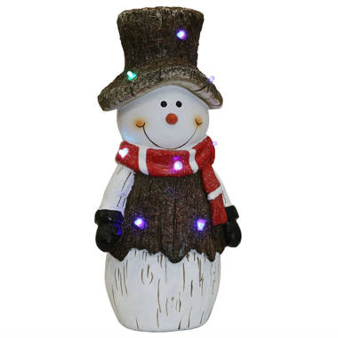Kurt Adler 10-Inch Fabriche Snowman Tree Topper